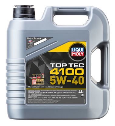 LIQUI MOLY 5W40 Motor Yağı TOP TEC 4100 Tam Sentetik 4 Litre (2195)