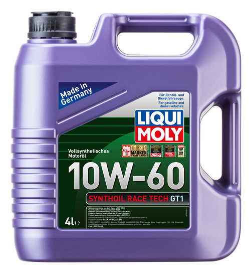 LIQUI MOLY 10W60 Motor Yağı Synthoil Race Tech GT1 4 Litre (7535)