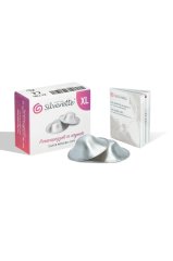 Silverette® XL Hediyelik Paket Gümüş Göğüs Ucu Koruyucu Kapakları Silverette® XL Hediyelik