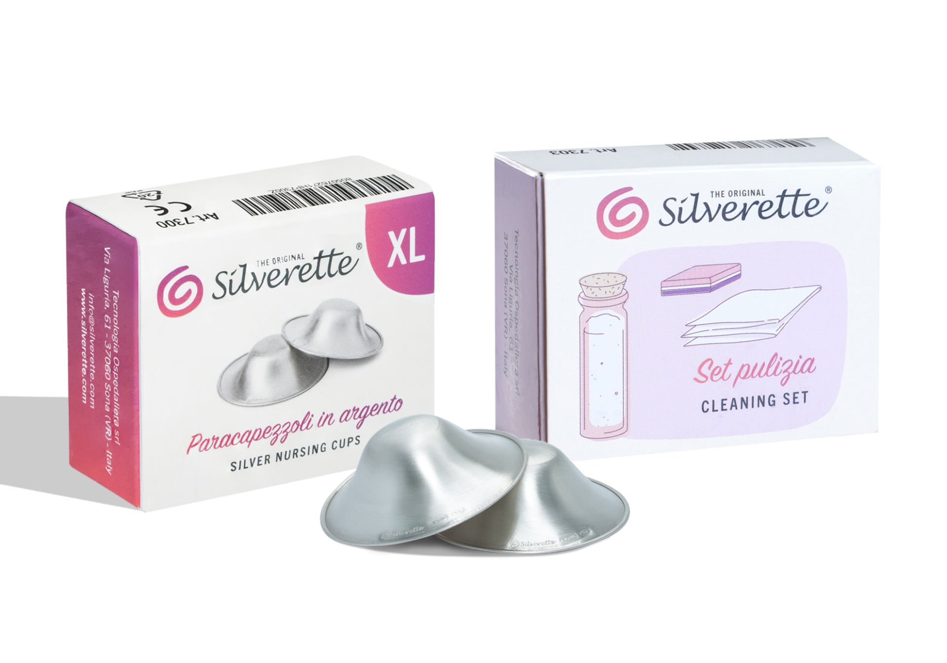 Silverette®  XL Gümüş Kapaklar ve Temizleme ve Bakım Seti
