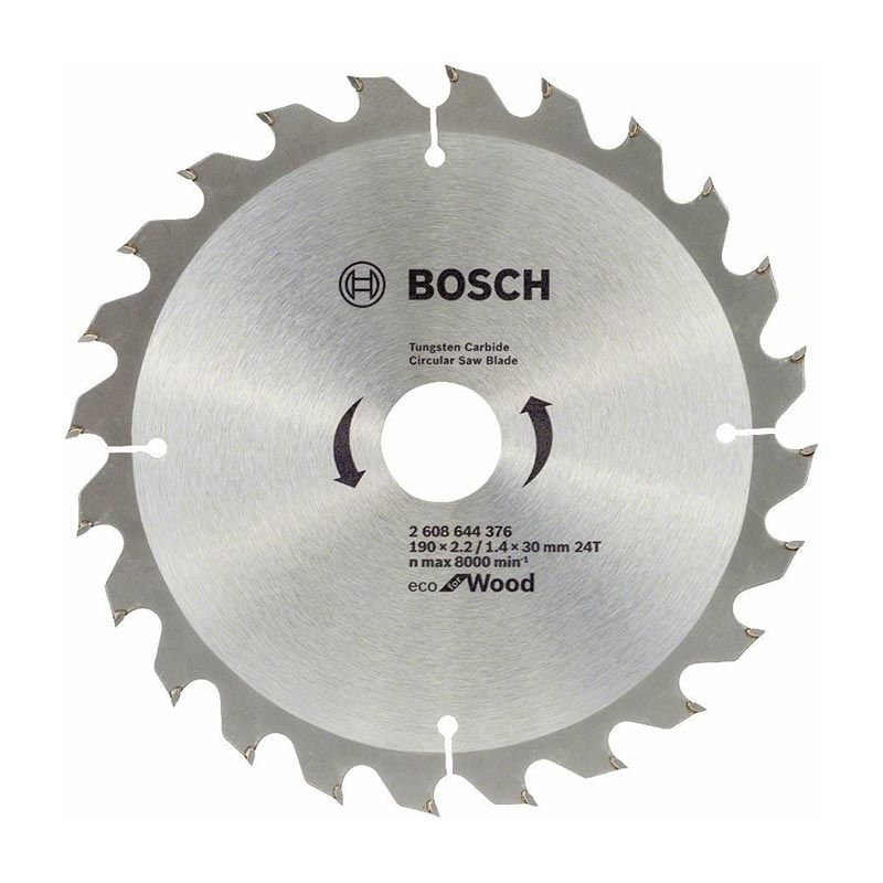 Bosch Eco For Wood Daire Testere Bıçağı Ahşap İçin 190*30 mm 24 Diş 10'lu