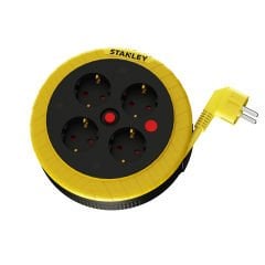 Stanley ST-H Kompakt Serisi Makaralı Seyyar Uzatma Kablo 5 Mt 4 Prizli