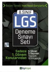 8.Sınıf LGS İlk Dönem Deneme Sınavı Seti Bilgi Küpü Yayınları