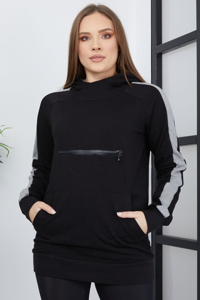 Unisex Kanguru Cepli Sweatshirt