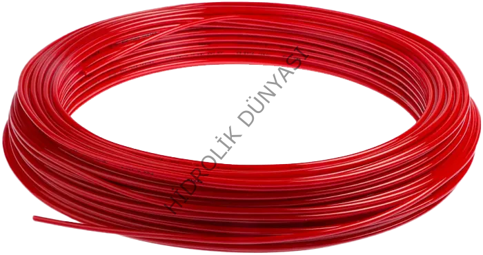 Poliüretan Pnömatik Kırmızı Hortum PU 0425 (4x2,5mm)