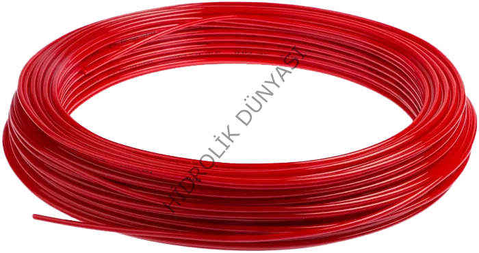 Polyamid Pnömatik Kırmızı Hortum PA 1008 (10x8mm)