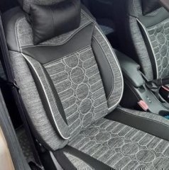 Terletmez Keten Kumaş Oto Koltuk Kılıfı Airbag Uyumlu Chevrolet Aveo