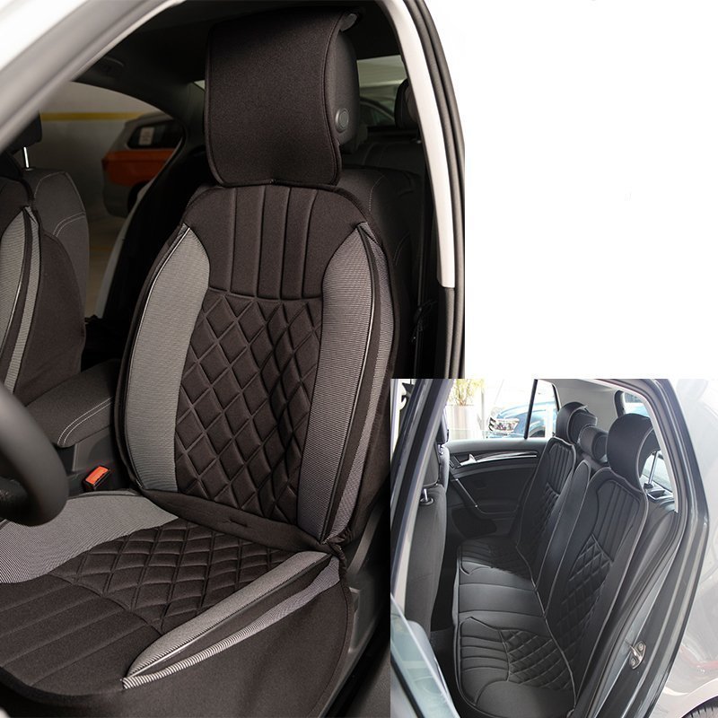 Jaguar Tüm Modellerine Uygun Space Elegance 5'li Oto Koltuk Minderi Siyah / Gri