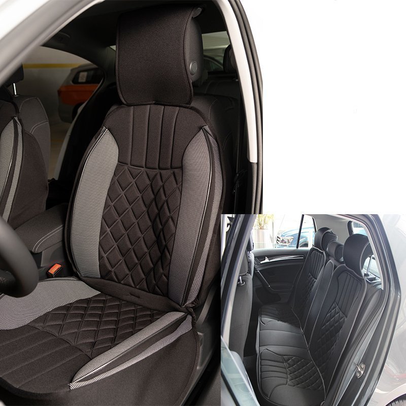 Cadillac Tüm Modellerine Uygun Space Elegance 5'li Oto Koltuk Minderi Siyah / Gri