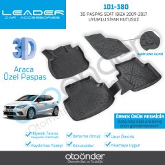 3D PASPAS SEAT IBIZA 2009-2017 UYUMLU SİYAH