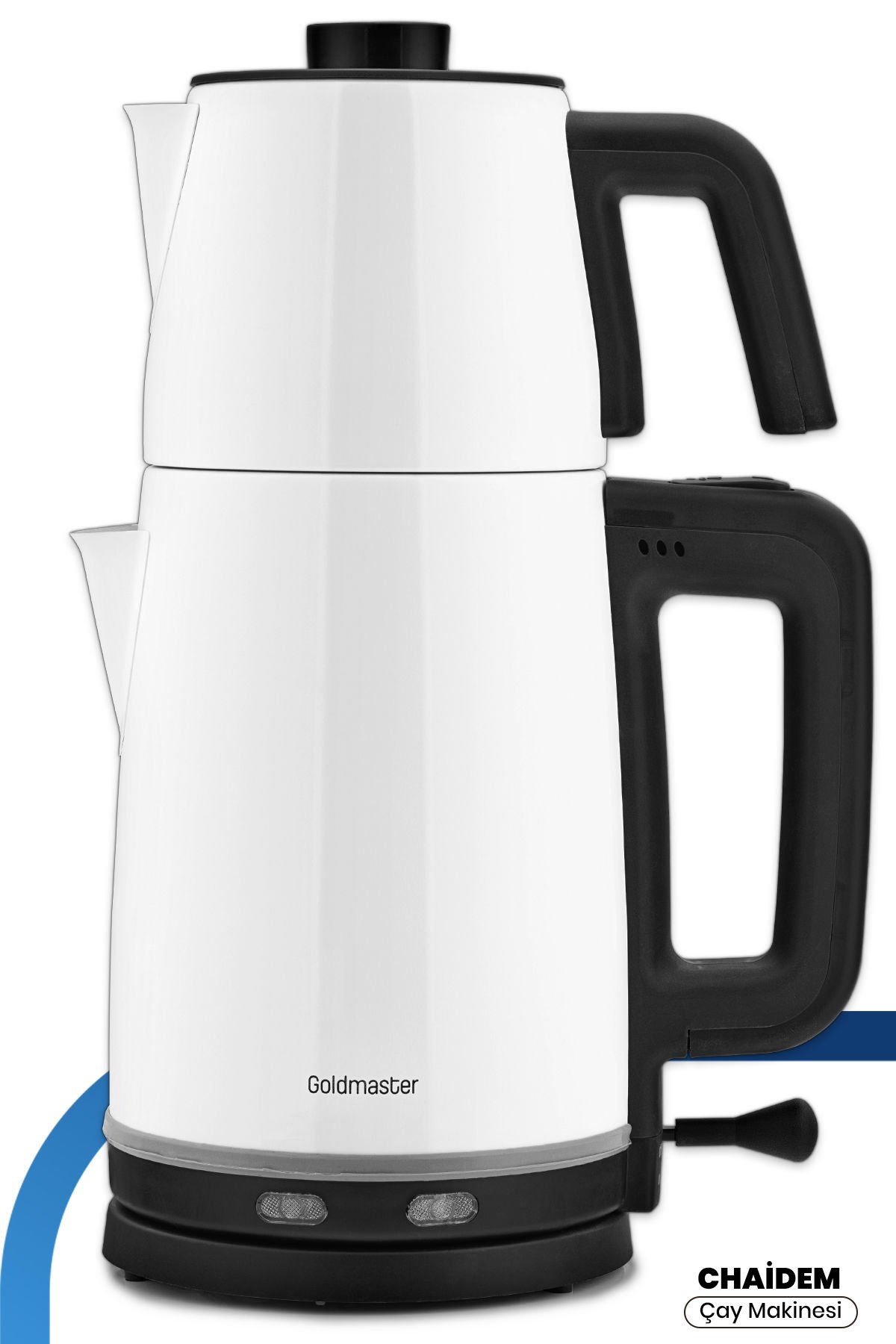 Chaidem Xl 2200 Watt Paslanmaz Çelik Damlatmaz Çelik Çay Makinesi Ve Su Isıtıcısı Süt Beyazı