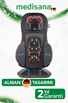 Alman Tasarım Boy Ayarlamalı Isıtmalı Titreşimli Shiatsu Masaj Minderi Med88939