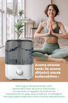 45071 Aroma Fonksiyonlu 4.5L Buharlı Hava Nemlendirme Cihazı