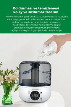 45055 Ekranlı Aroma Fonksiyonlu 2.5L Buharlı Hava Nemlendirme Cihazı