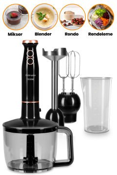 Avantajlı İkili Set XL Airfryer Hava Fritözü 1500 Watt 1.5 Litre 3in1 Multi Blender Set