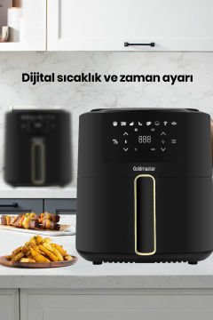 Darkblack 10 Parça Airfryer Sıcak Hava Fritöz Avantajlı Elektronik Elektrikli Ev Aletleri Seti