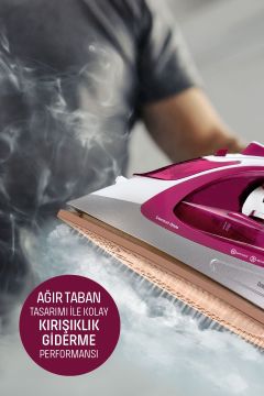 Masterjet 2600 Watt Seramik Ağır Taban Teknolojisi Ile Kolay Kırışık Gideren 180 gr Şok Buharlı Ütü