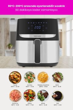 Luxinox 13 Parça Airfryer Sıcak Hava Fritöz Avantajlı Elektronik Evlilik Paketi Mutfak Çeyiz Seti