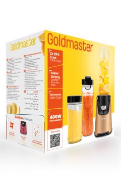 2 Adet Lifemix Buz Kırma Özellikli Gold 2 Adet Bpa Free Tritan Şişeli Kişisel Personal Smoothie Blender
