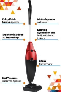 2 in 1 Dikey Ve Elde Elektrikli Süpürge