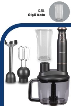 Bestrobot Antrasit 1500 Watt 5 In 1 Mutfak Robotu Multi Blender Seti