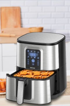 Vena 7 Litre İnox Geniş Hazneli XXL Dokunmatik 8 Ön Ayarlı Airfryer Sıcak Hava Fritözü GM8404