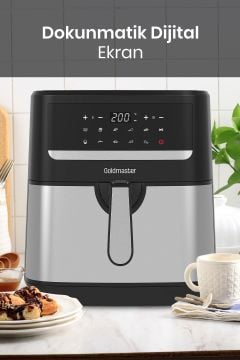 Goodfry 1800w 9,2 Litre 3xl Dev Hazneli Dokunmatik 10 Ön Ayarlı Airfryer Yağsız Sıcak Hava Fritözü