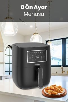 Preto 1700 Watt Xl Dijital Dokunmatik 8 Ön Programlı Airfryer Yağsız Kızartma Sıcak Hava Fritöz