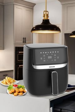 Stilo 1700 Watt Xl Dijital Dokunmatik Airfryer Sıcak Hava Fritöz Oval Fotoğraf Çerçevesi Hediyeli