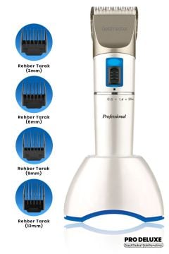 Pro Deluxe 4 Saat Kablosuz Kullanımlı 20 Kademe Saç Ve Sakal Kesme Makinesi