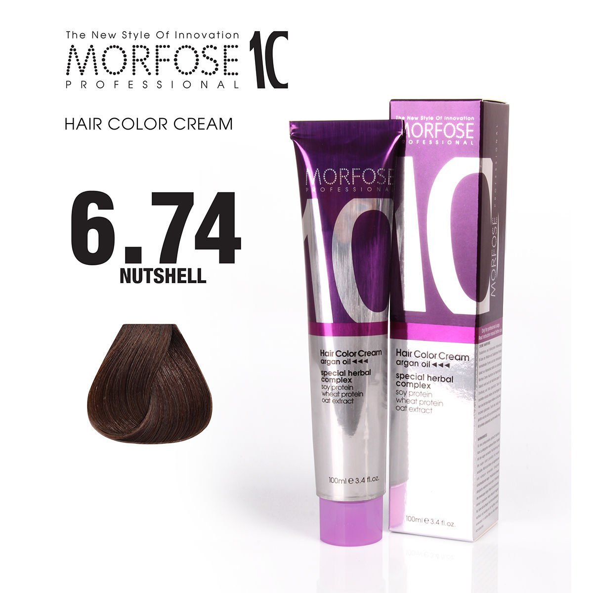 MORFOSE 10 SAÇ BOYASI 6.74- FINDIK KABUĞU 100 ML