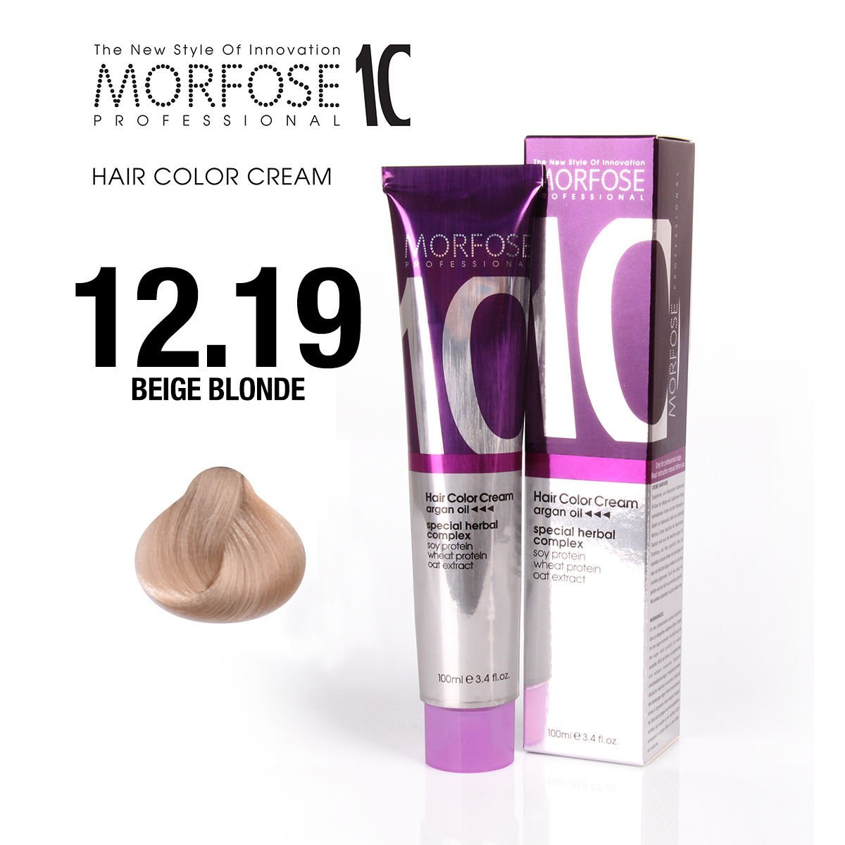 MORFOSE 10 SAÇ BOYASI 12.19- BEJ SARI 100 ML