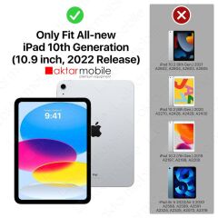 Apple iPad 10. Nesil 2022 10.9'' uyumlu Şeffaf Silikon Kılıf Anti Shock Koruyucu Kapak Darbe Emici