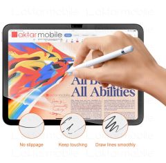 Apple iPad 10. Nesil 2022 10.9'' Uyumlu Paper Like Ekran Koruyucu Nano Kırılmaz Kağıt Hissi Mat Yüzey