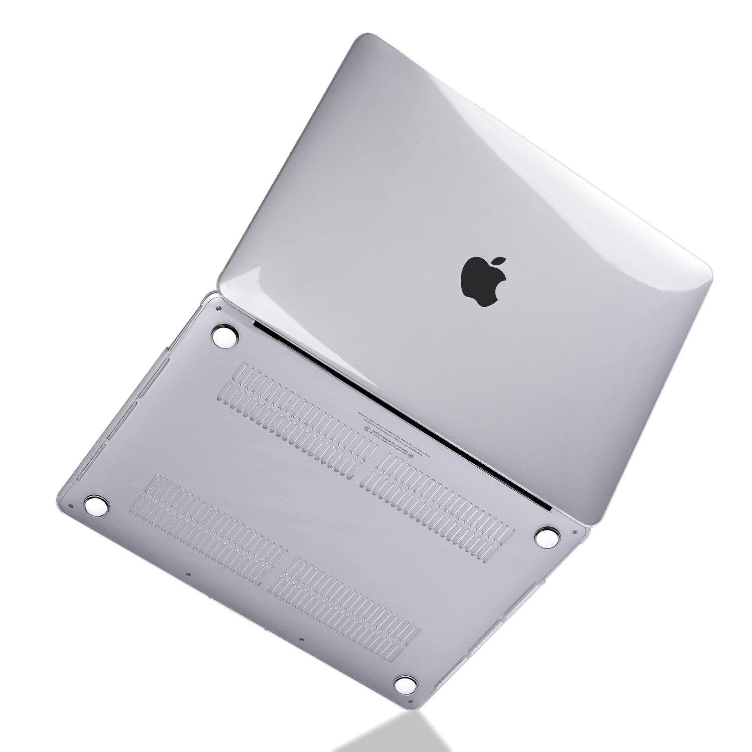 MacBook Air 13 M1 2021 Kılıf Koruyucu Kapak 13.3'' A2337 Uyumlu Şeffaf Parlak Tasarım Hava Kanallı