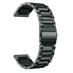 Samsung Galaxy Watch 4 Classic 42 / 46 mm Uyumlu Metal Kordon Premium Paslanmaz Çelik Kayış Baklalı
