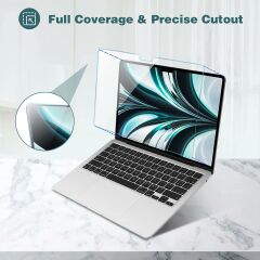 MacBook Air M2 13.6'' 2022 A2681 uyumlu Ekran Koruyucu - 2 Adet - Ultra İnce & Kırılmaz & Tam Uyum