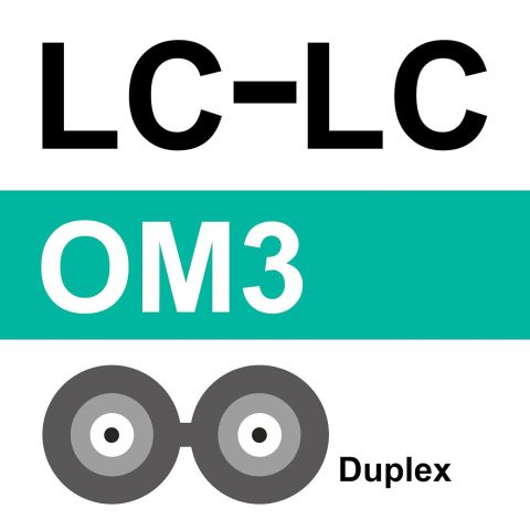 OM3 LC Fiber Patch Kablo MM (5 Metre)
