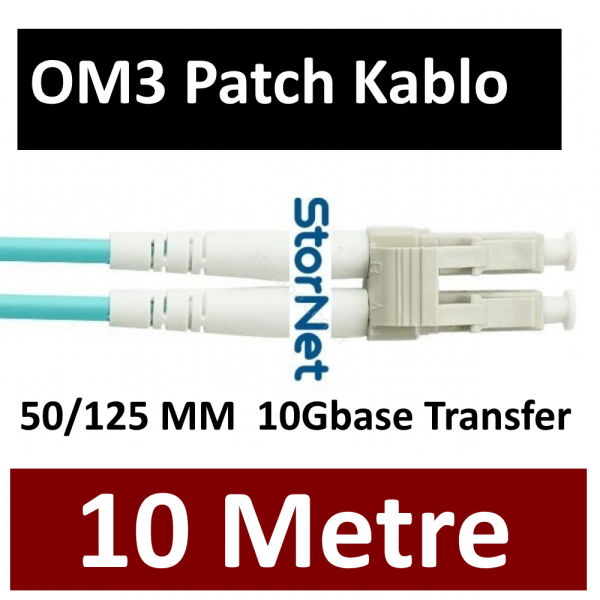 OM3 LC Fiber Patch Kablo MM (10 Metre)
