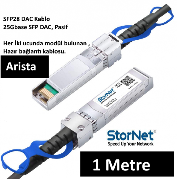 Dac Kablo 25G Arista Switch uyumlu SFP28 (1 Metre)