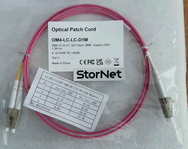 Fiber Patch Kablo OM4 MM LC - 1 metre