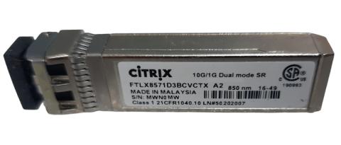 Citrix 10G/1G Dual Mode SR SFP+ 850nm Transceiver Module