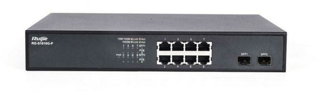 Ruijie RG-S1810G-P Unmanaged Switch 8 Port 10/100 124W