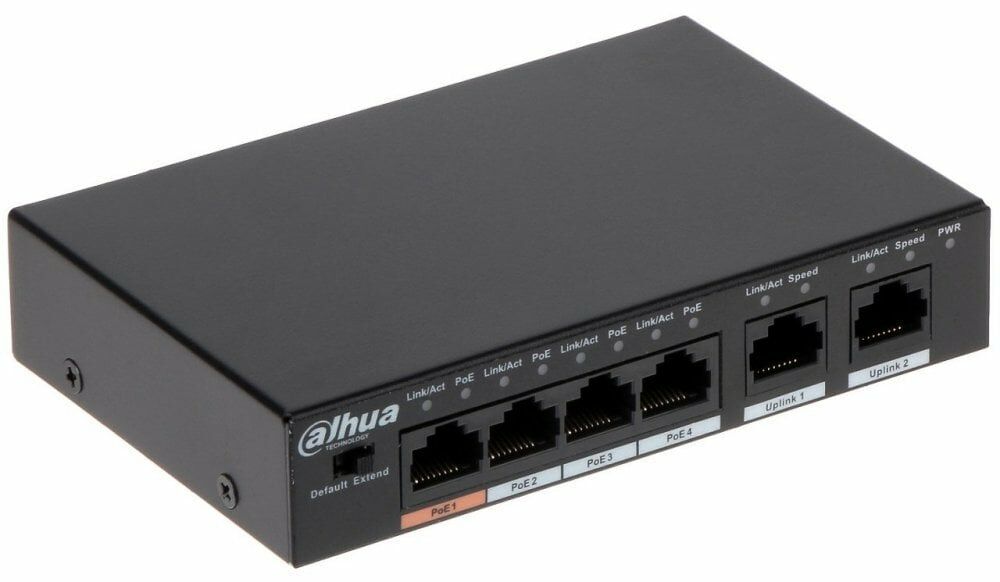 Dahua 4 Port Hızlı Ethernet PoE Switch