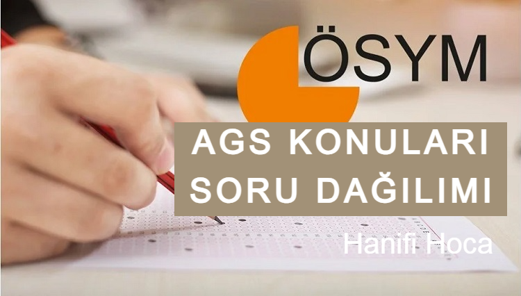 MEB AGS Konuları ve Soru Dağılımı 2025