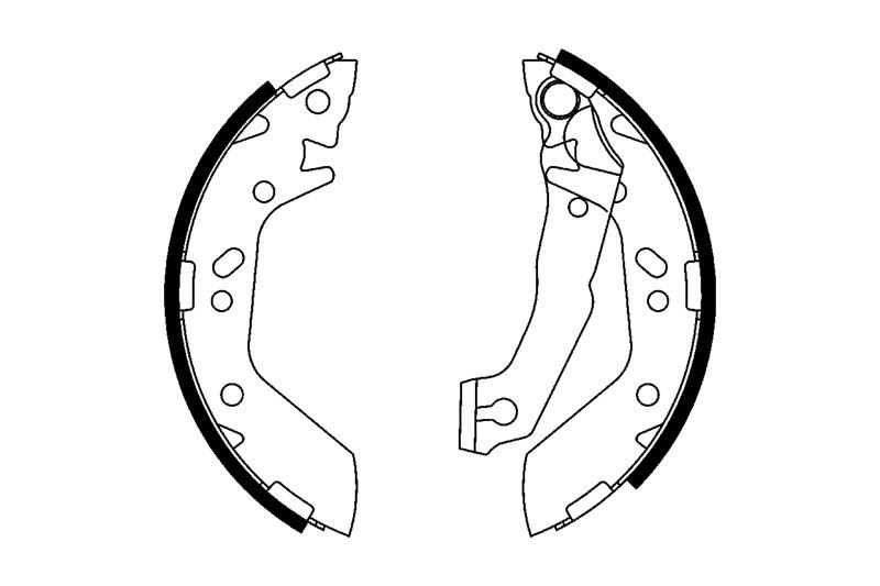 Braxis ARKA FREN BALATASI PABUC KAMPANA GENIS TIP HYUNDAI HYUNDAI ACCENT 1.3 1.5. 1.6 2000-2005 EXCEL 1990-