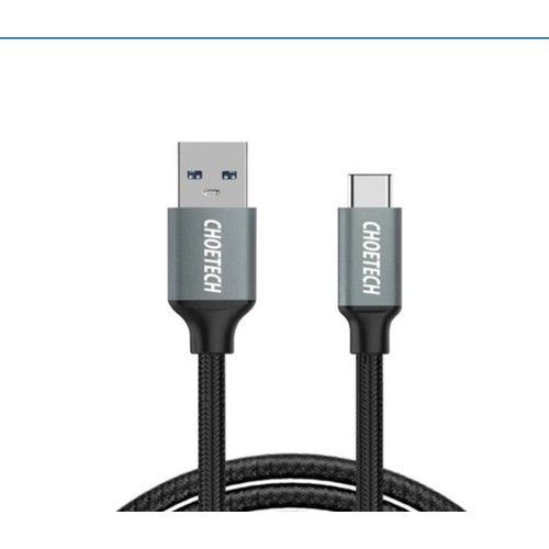 Choetech USB To Type C - Örgülü USB 3.0 Şarj ve Data Aktarım Kablosu 1 Metre