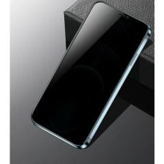 Adaman SP1003 Apple iPhone 12 Pro Max Için Privacy Hayalet Seramik Ekran Koruyucu Kırılmaz Cam Filmi