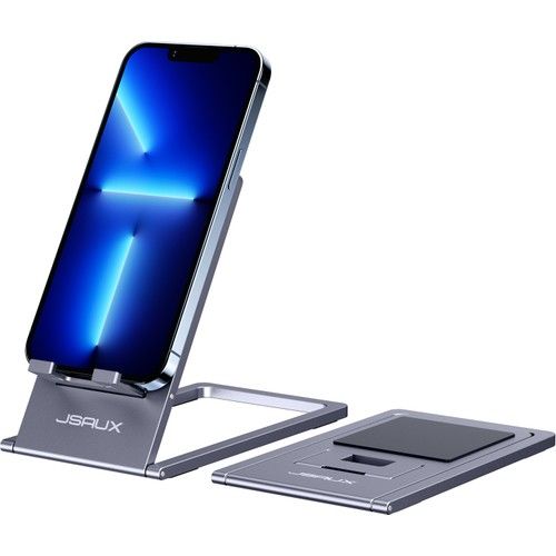 Jsaux  Ayarlanabilir Telefon ve Tablet Tutucu Katlanabilir Telefon Standı Mini , iPhone 14 13 12 11 Pro Max Uyumlu Tablet Telefon Standı SP0112 Gri