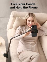 JSAUX Yatak ve Masa için Profesyonel Akrobat Telefon Tutucu Esnek Telefon Standı Evrensel 360 Lazy Uzun Kol Güçlü Telefon Selfie Masa Başucu Yatak Çerçevesi için iPhone 14 Pro Max 13 12 11 X XR vb. İle Uyumlu